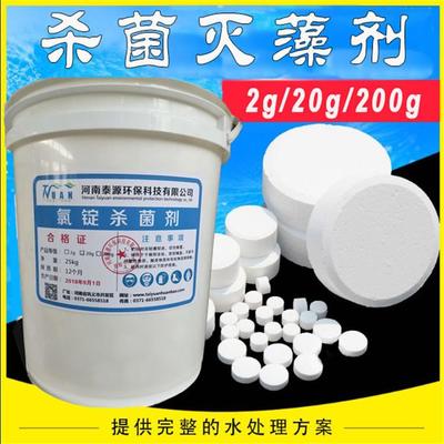 游泳池消毒片 三氯異氰尿酸氯錠200克氯片20g氯餅 泰源科技